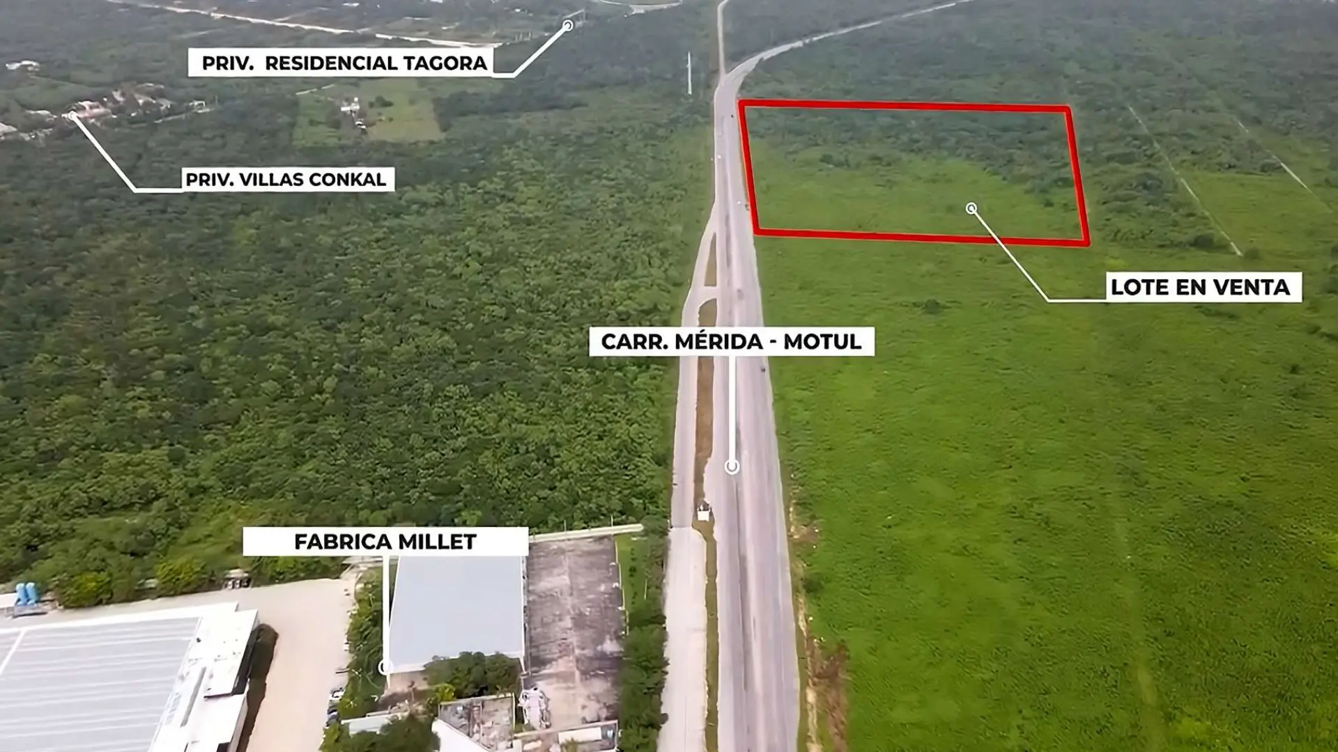 Terreno KM 10.8 Conkal — Mayor Superficie DCI